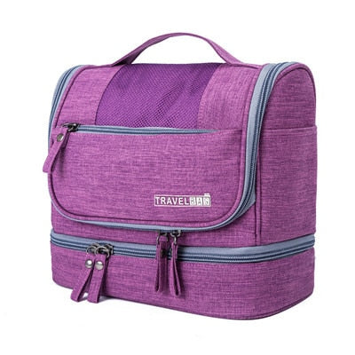 Large-Capacity Hanging Toiletry Bag Organizer – Multi-Compartment Travel Case | Bowlift