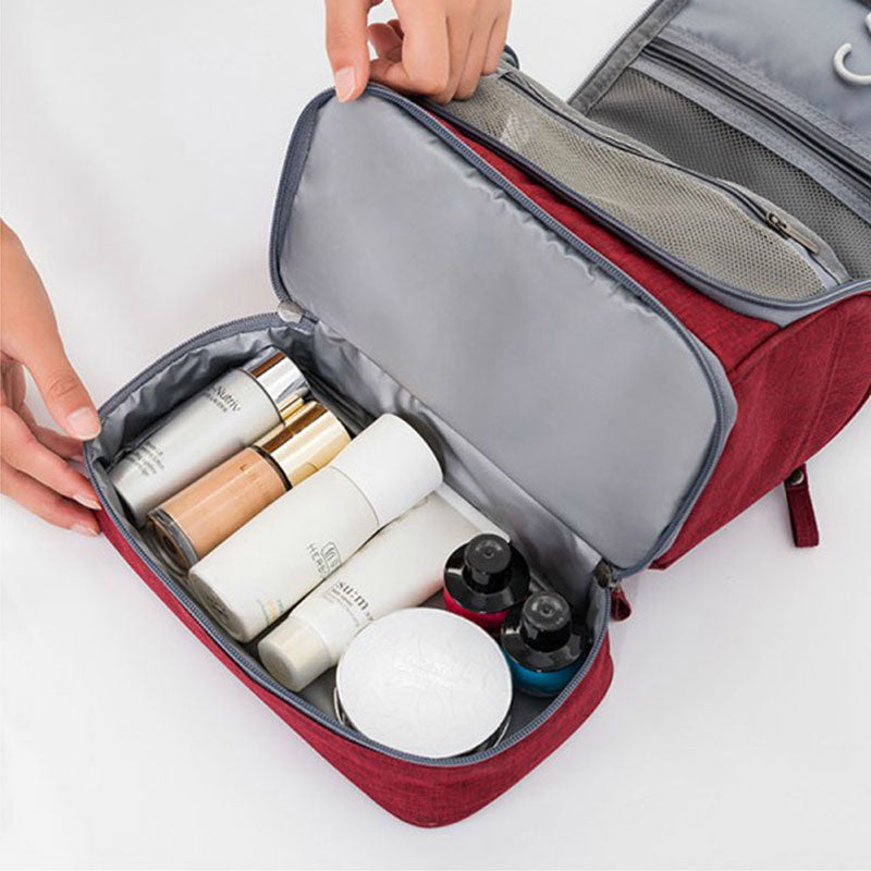 Large-Capacity Hanging Toiletry Bag Organizer – Multi-Compartment Travel Case | Bowlift