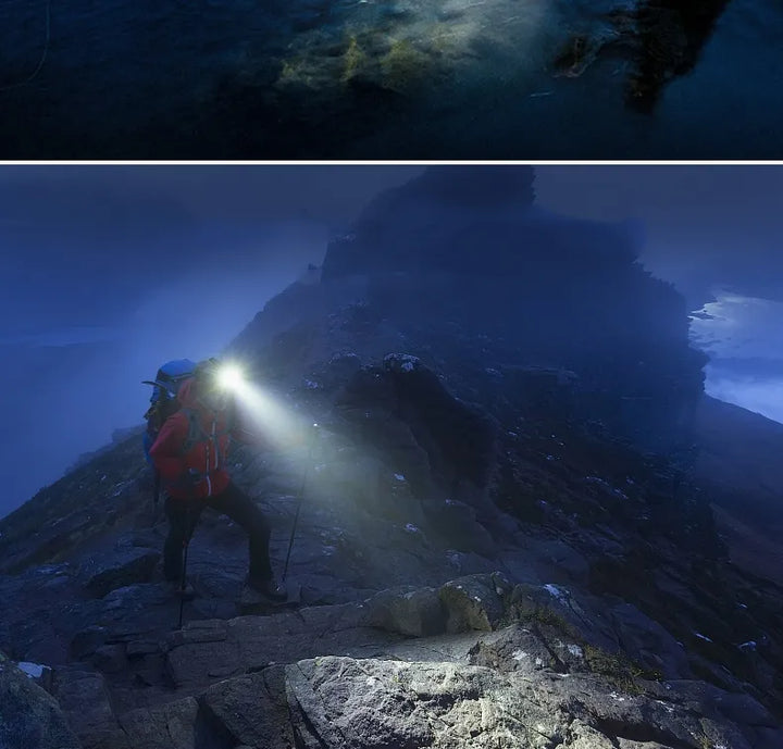 BowLift | Powerful Waterproof LED Headlamp with Zoom & Rechargeable Battery – Outdoor Adventure Light