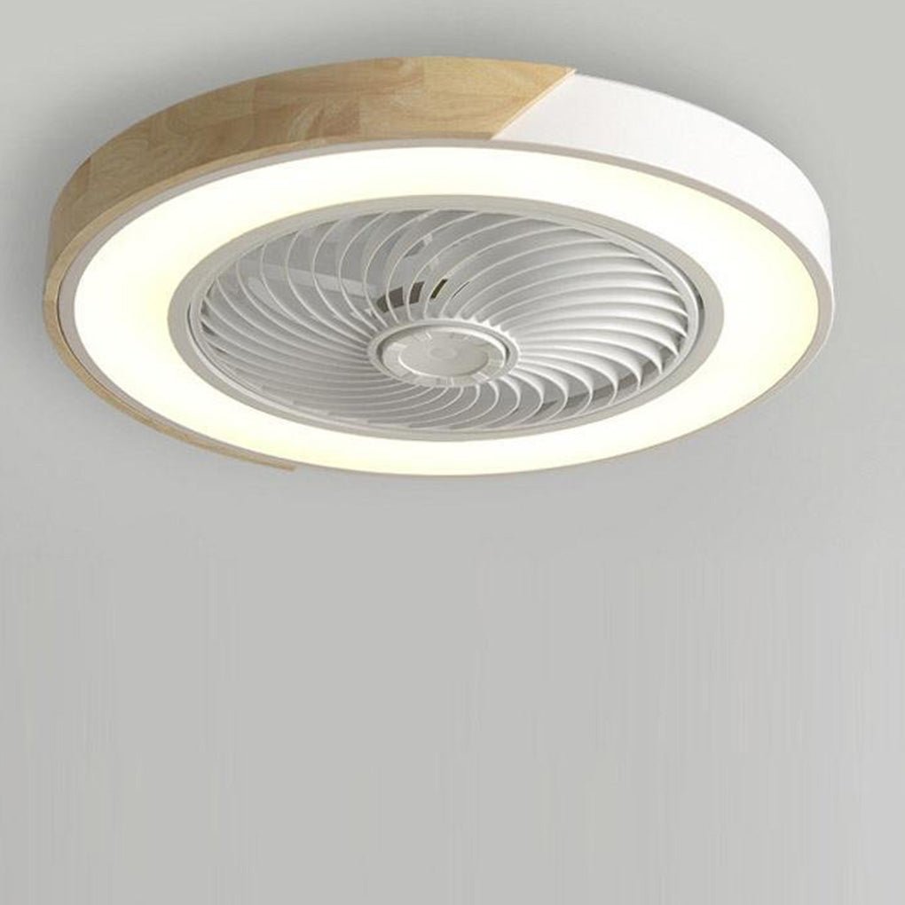 BowLift | Integrated LED Ceiling Lamp and Fan Without Blades with Remote