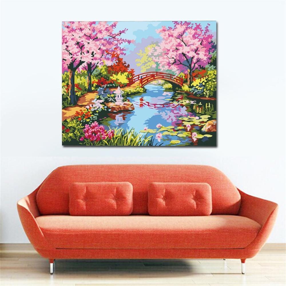 Cherry Blossom - Van-Go Paint-By-Number Kit | Bowlift