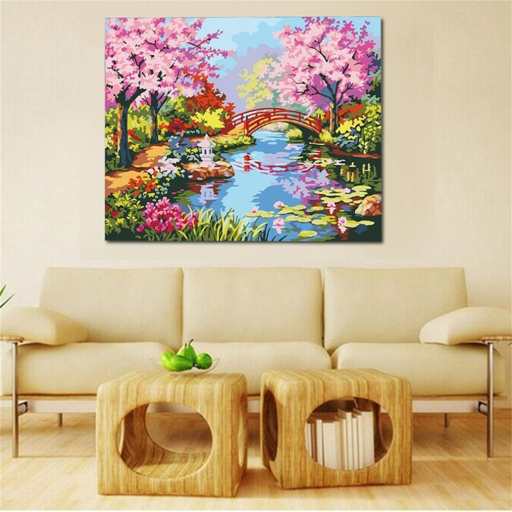 Cherry Blossom - Van-Go Paint-By-Number Kit | Bowlift