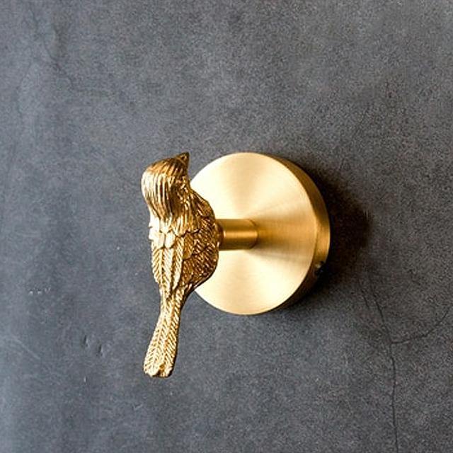 Golden Brass Wall Hooks – Handmade Animal Designs for Stylish Wall Decoration | Bowlift