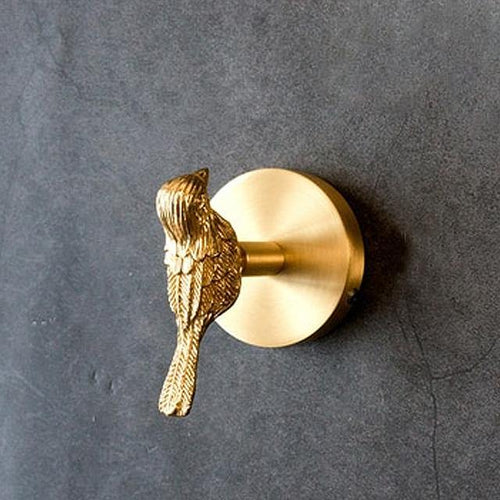 Golden Brass Wall Hooks – Handmade Animal Designs for Stylish Wall Decoration | Bowlift