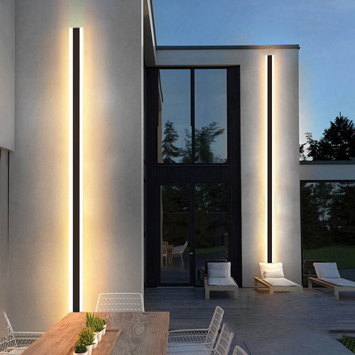 LED Outdoor Long Wall Lamp Bowlift