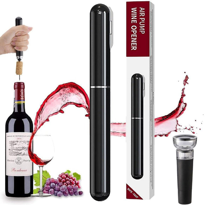 2-in-1 Air Pressure Pump Wine Bottle Opener with Foil Cutter | Bowlift