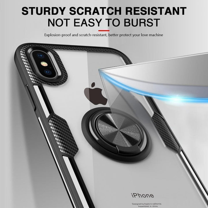 BowLift | Magnetic Ring Carbon Fiber iPhone Case