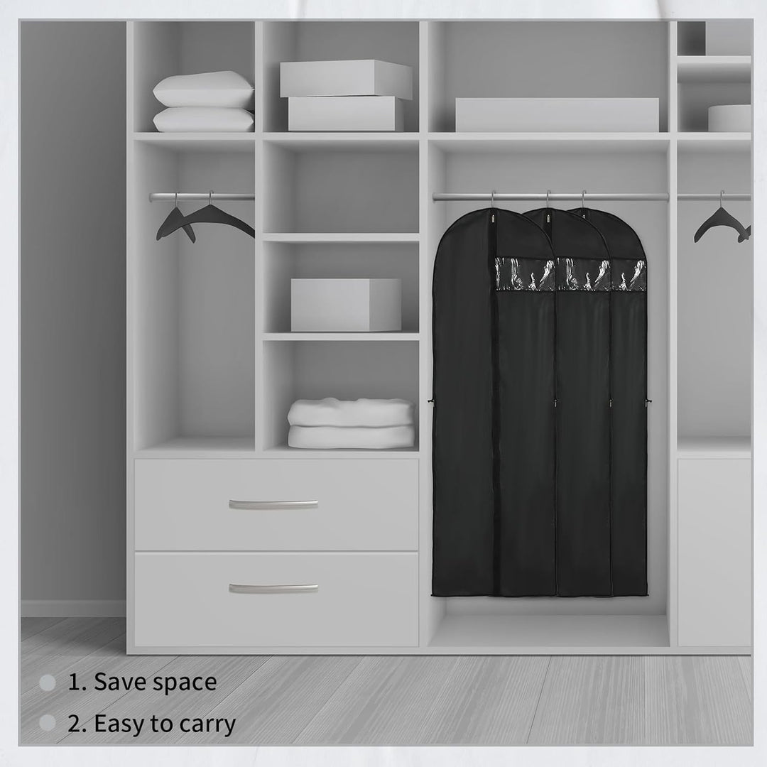 BowLift | Long Garment Storage Cover – 180cm Dress Bag with Zipper & Window (Buy 1, Get 1 FREE)