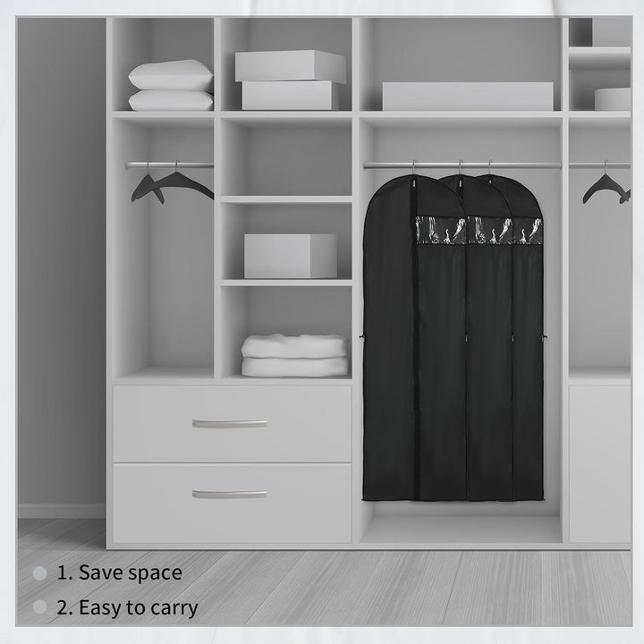 BowLift | Long Garment Storage Cover – 180cm Dress Bag with Zipper & Window (Buy 1, Get 1 FREE)
