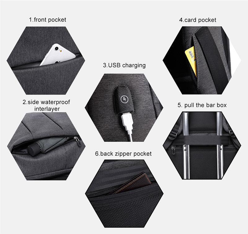 BowLift | USB Laptop Backpack