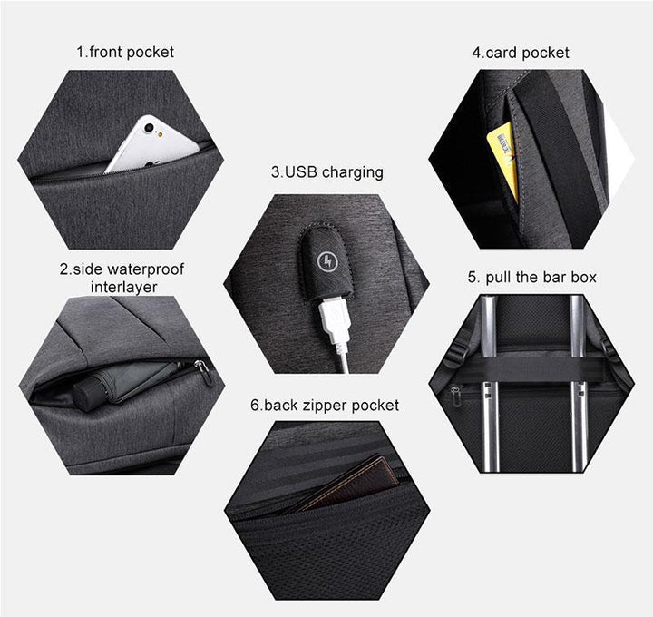 BowLift | USB Laptop Backpack