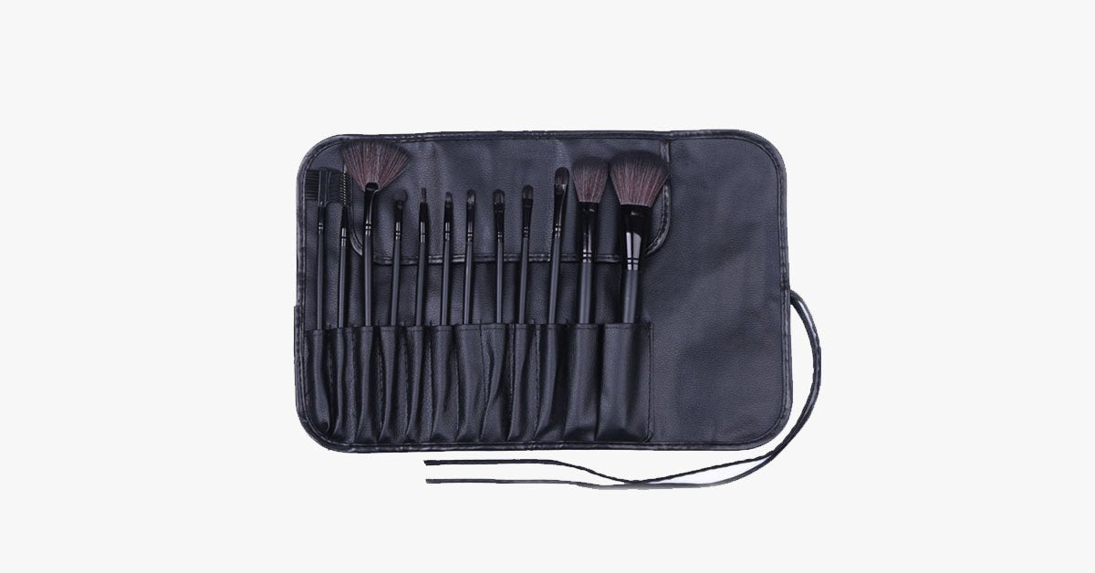 BowLift | 12-piece professional black brush set – Enjoy a makeup experience that makes blending easy