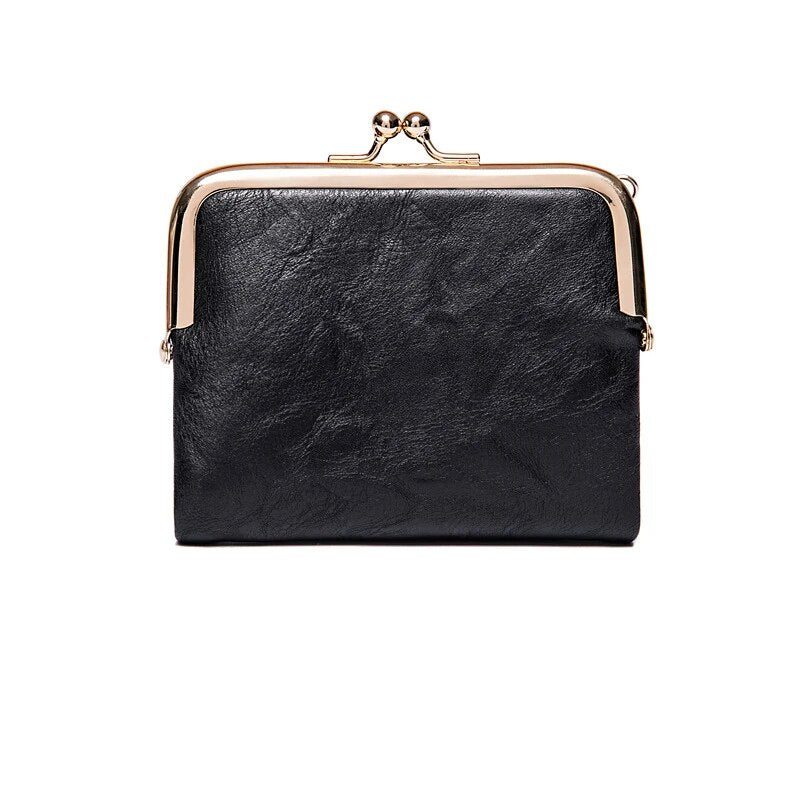 BowLift | Wallet Purse | Vintage Kiss Lock Small PU Leather