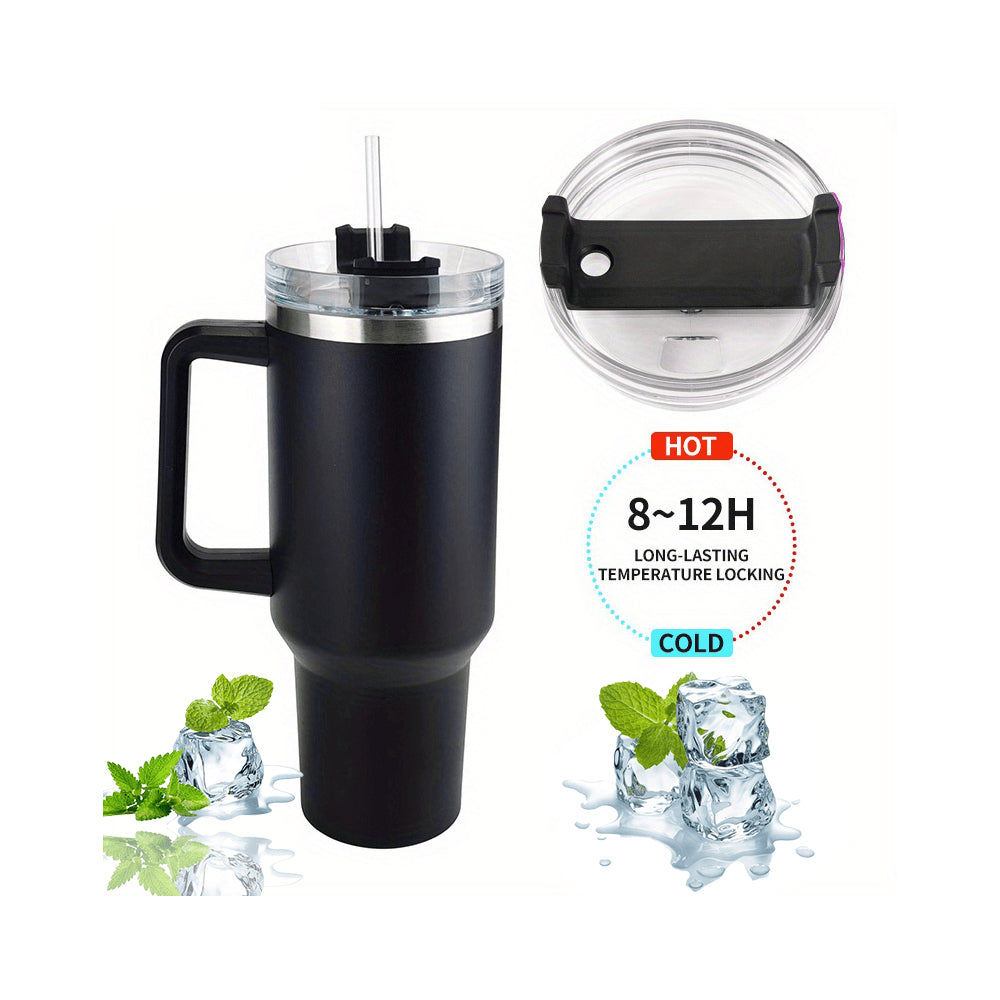Tumbler Thermo mug 1200 ml with handle, lid and straw | Bowlift