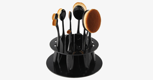 BowLift | Makeup Brush Holder for Set of 10 Oval Brushes – Home for Your Brushes