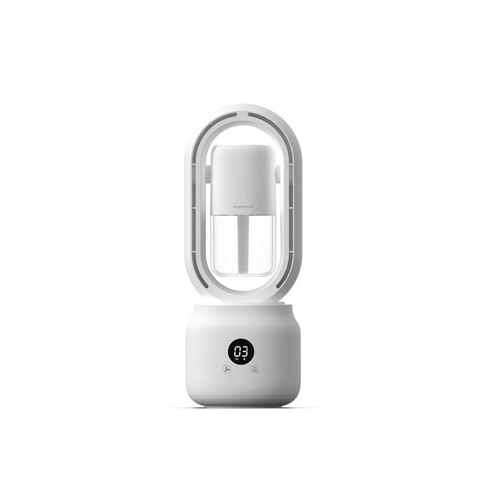 BowLift | AeroBreeze Halo Fan | Blade-less fan with air humidifier and night light