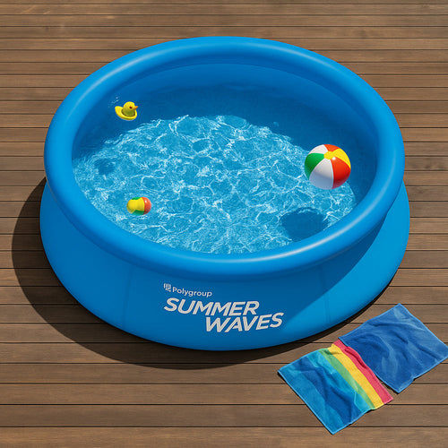 BowLift | WaterJoy Inflatable Pool –  Pool with Rim and Filter Pump