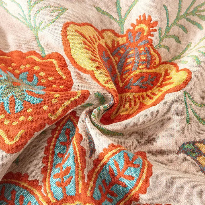 BowLift | BohoWeave – Cotton Reversible Blanket with Jacquard Boho Pattern