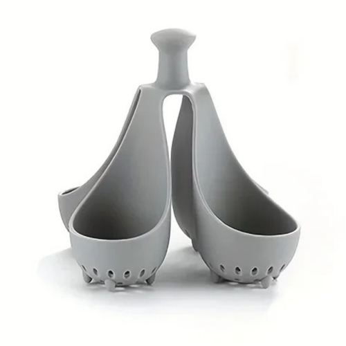 Boiled Egg Holder Silicone Egg Steamer Tray with Anti-Scald Handle | Bowlift