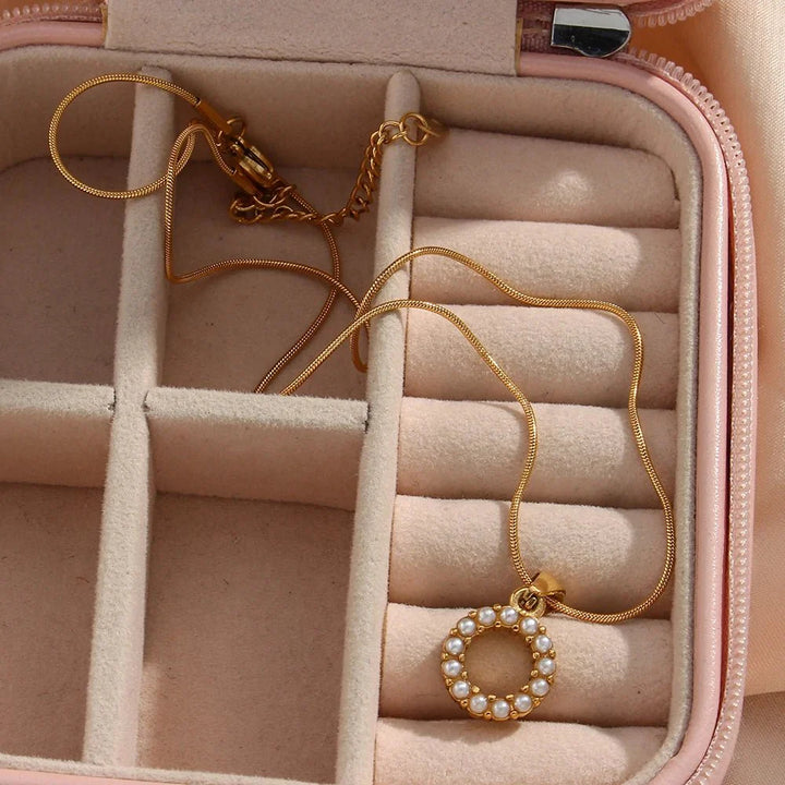BowLift | Bold Pearl Letter Initial Necklace