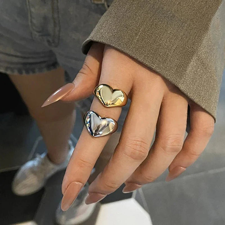 BowLift | Bold Statement Heart Rings