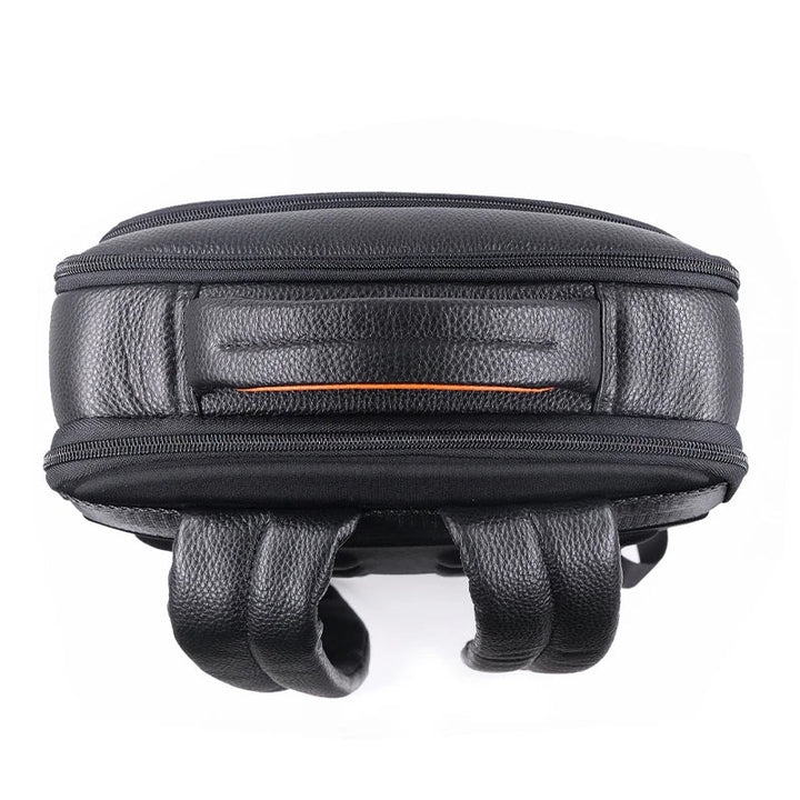 Premium Leather Backpack with Fingerprint Lock – Men’s Anti-Theft Backpack | Bowlift