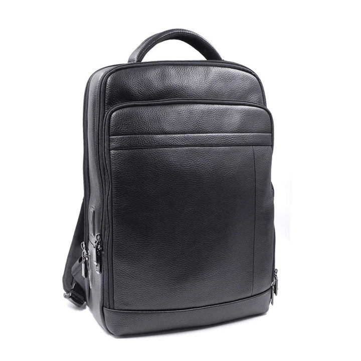 Premium Leather Backpack with Fingerprint Lock – Men’s Anti-Theft Backpack | Bowlift