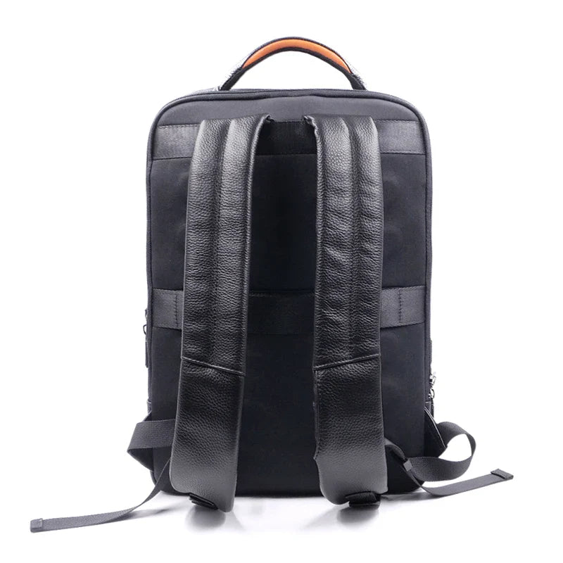 Premium Leather Backpack with Fingerprint Lock – Men’s Anti-Theft Backpack | Bowlift
