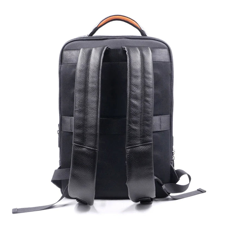 Premium Leather Backpack with Fingerprint Lock – Men’s Anti-Theft Backpack | Bowlift