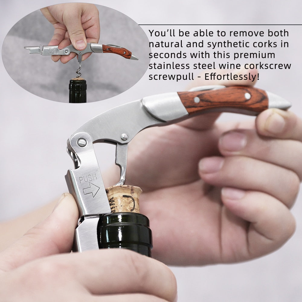 Bottle Opener and Foil Cutter Gift for Wine Lovers Wine Corkscrew | Bowlift