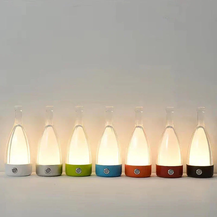 BowLift | Stylish wine bottle table lamp - Rechargeable with dimmable light