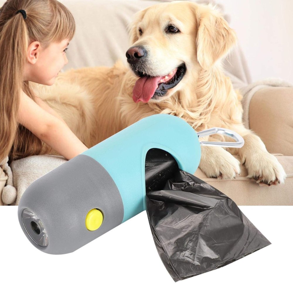 BrightPaws • LED Light Dog Poop Bags Dispenser - Dog Poop Bags Dispenser - BowLift