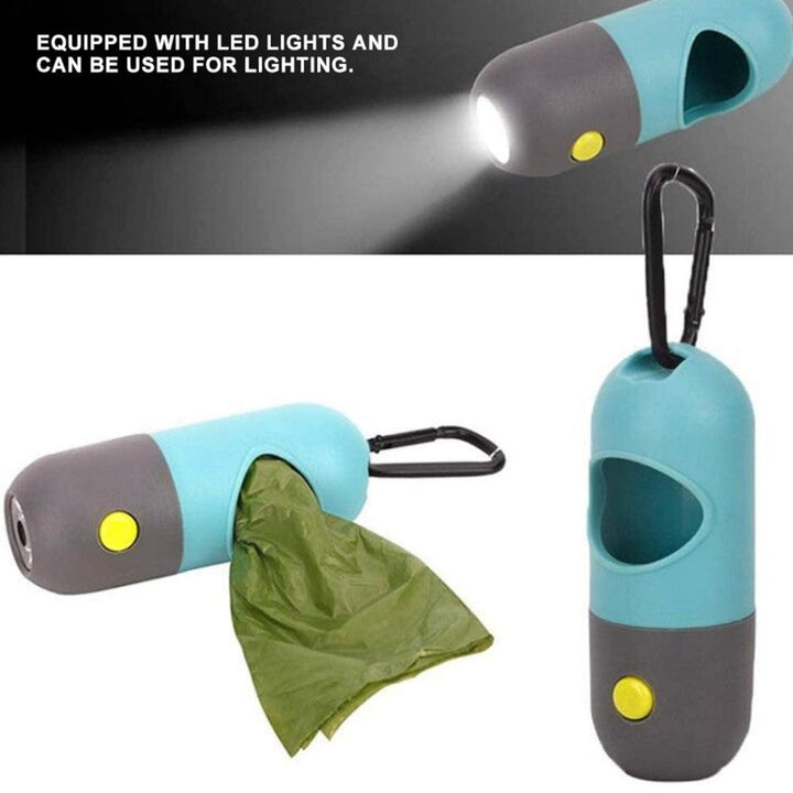 BrightPaws • LED Light Dog Poop Bags Dispenser - Dog Poop Bags Dispenser - BowLift