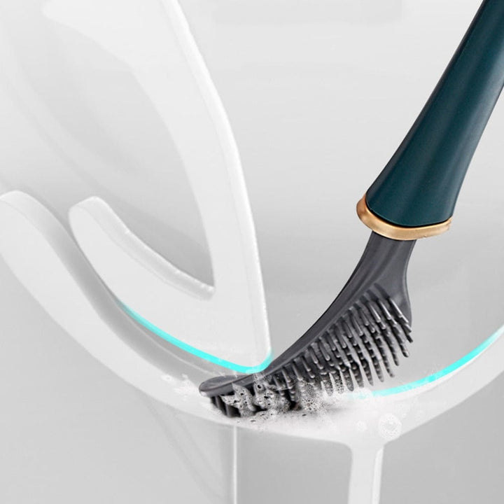 BowLift | Hygienic Silicone Toilet Brush with Wall Holder and Quick-Drying Design