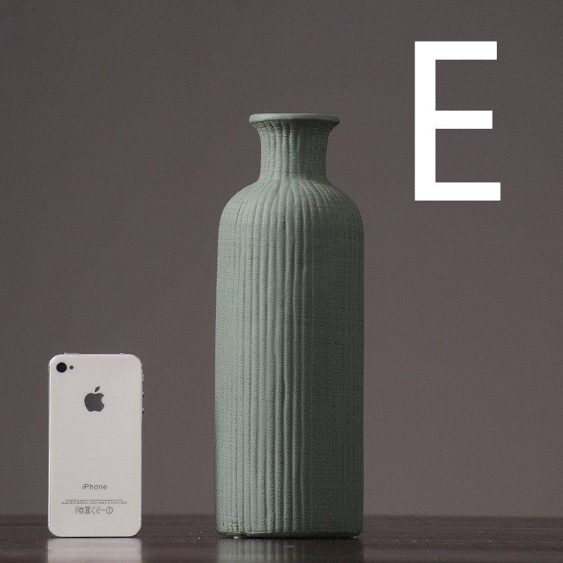 BowLift | Brown Beige Gray Ceramic Flower Vase Pot │ Home Decoration Item