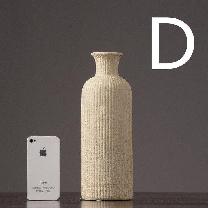 BowLift | Brown Beige Gray Ceramic Flower Vase Pot │ Home Decoration Item