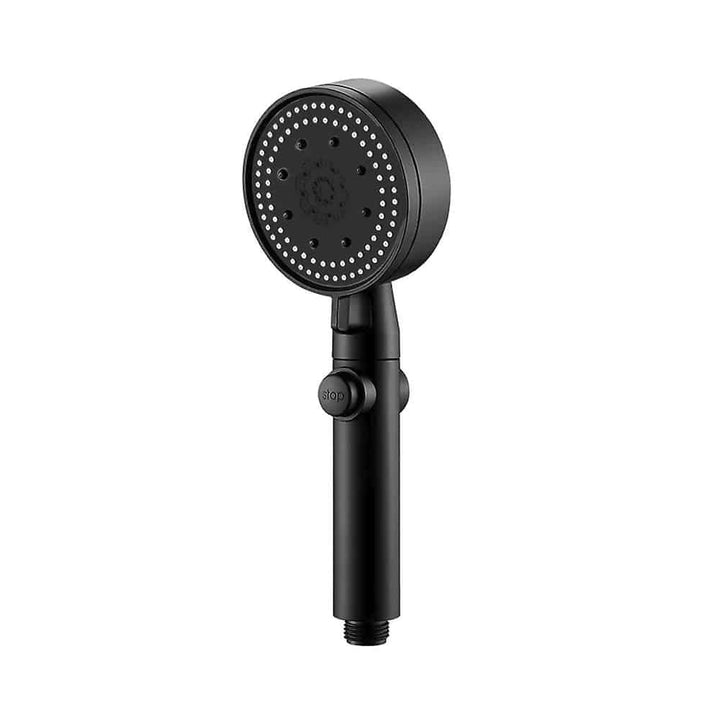 Shower head with 5 functions - black | Bowlift
