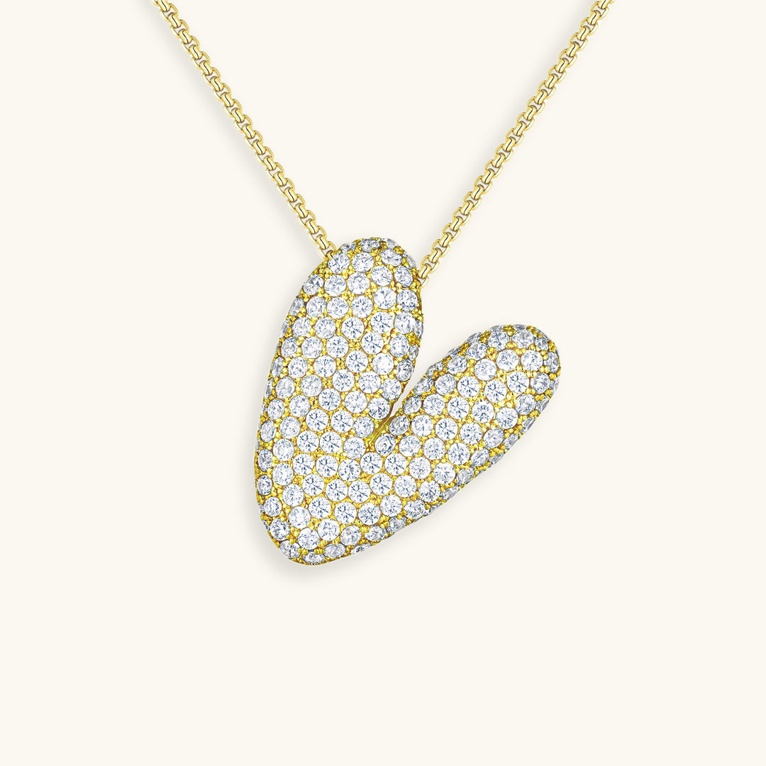 BowLift | Bubble Initial-Diamond-Necklace