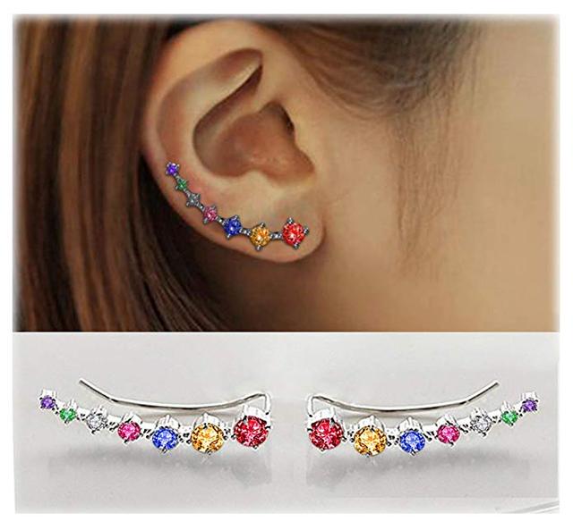BowLift | Glamour | Shiny Zircon 925 Sterling Silver Earring