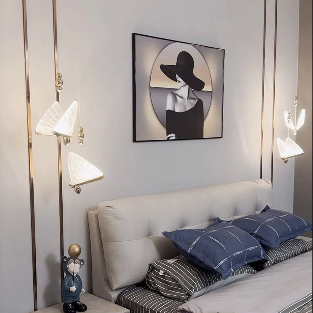 BowLift | FlareWing – Artistic Butterfly-Shaped LED Pendant Light