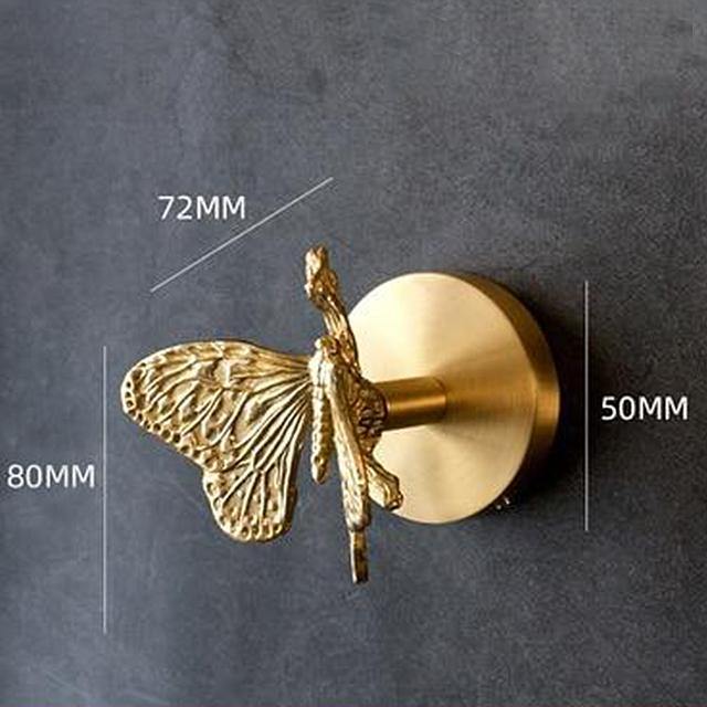 Golden Brass Wall Hooks – Handmade Animal Designs for Stylish Wall Decoration | Bowlift