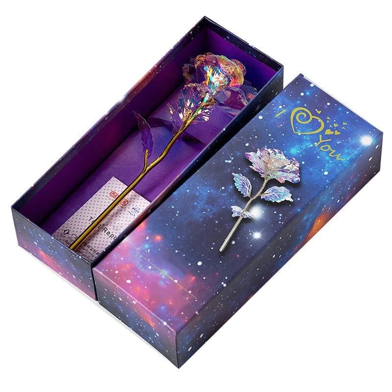 BowLift | For the Gift to Your Loved Ones - Colorful Glass Rose
