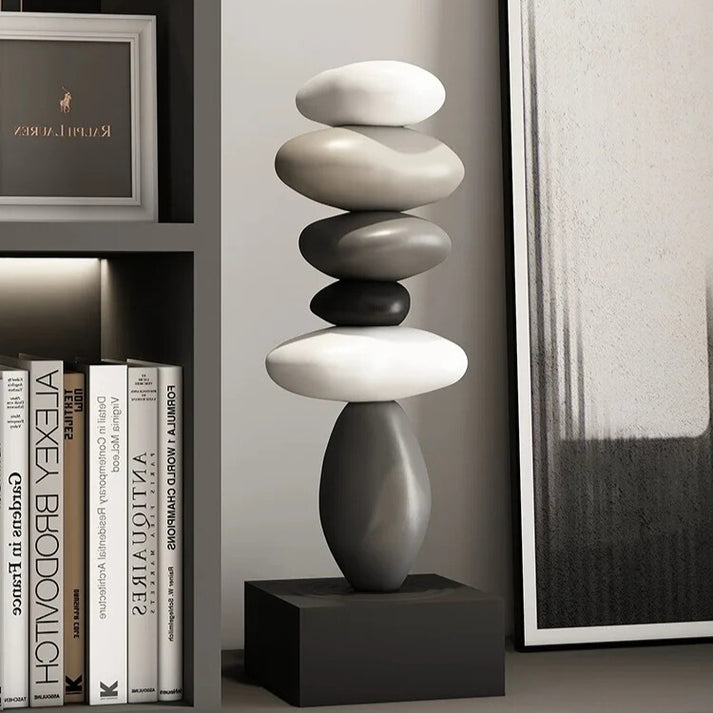 StoneBalance - Modern stable stone sculpture Bowlift