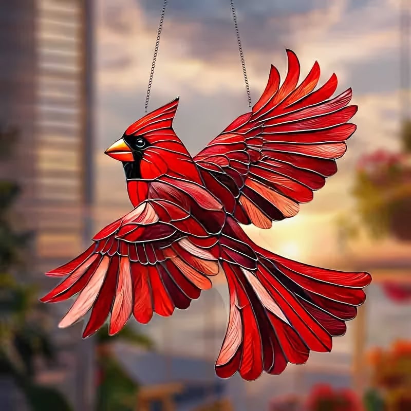 BowLift | Winged Cardinal Christmas Ornaments