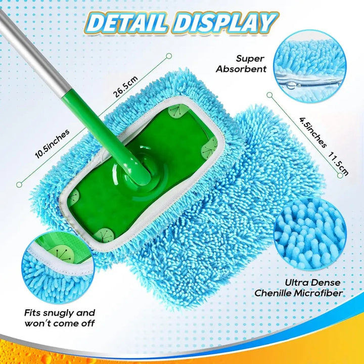 BowLift | Premium Microfiber Mop Pads — Reusable, Compatible with all Flat Mops