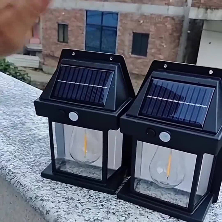 BowLift | Outdoor Solar Lantern Motion Sensor Wall Light