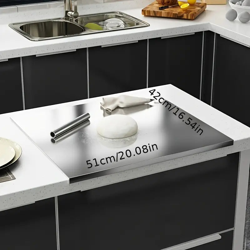 DouBowlifte-sided cutting board made of stainless steel – Non-slip & hygienic | Perfect for the kitchen | Bowlift