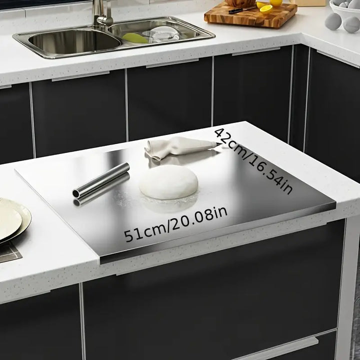 DouBowlifte-sided cutting board made of stainless steel – Non-slip & hygienic | Perfect for the kitchen | Bowlift