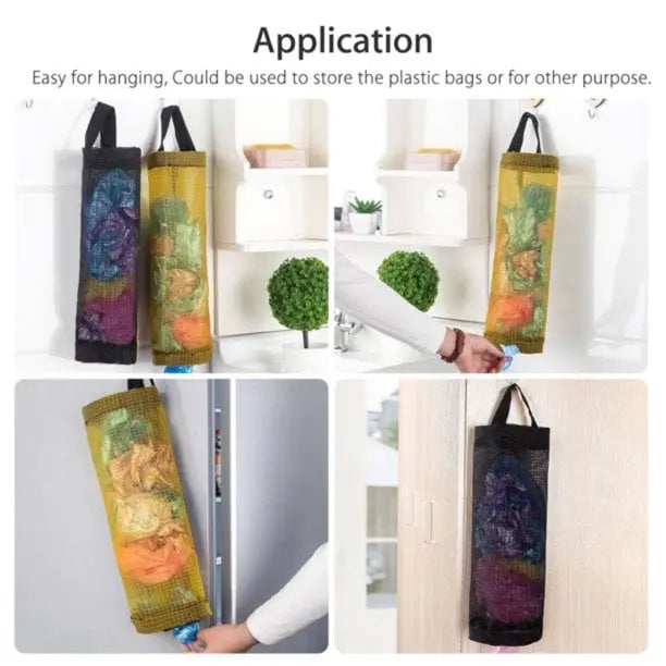 BowLift | Hanging Pocket Organizer – Breathable Mesh for Storing Kitchen Bags and Fruits/Veggies