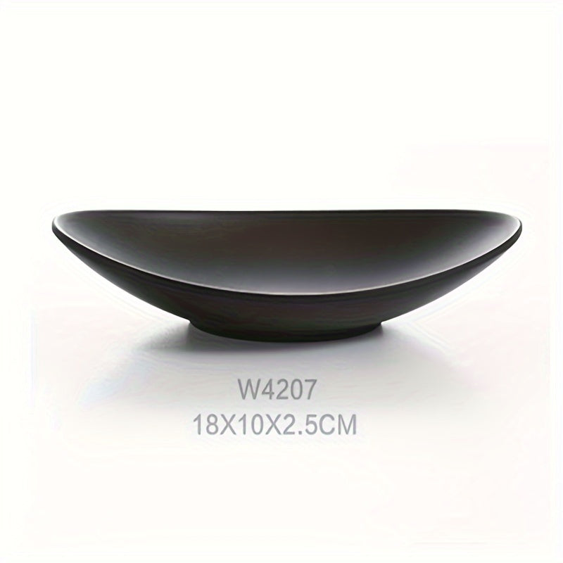 BlackTray - Elegant Oval Storage Tray for Jewelry Bowlift